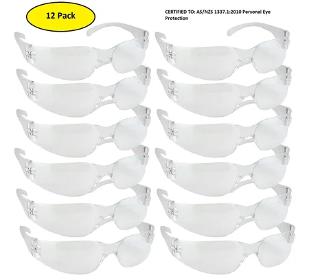 Viper Safety Glasses Clear (Pack 12)