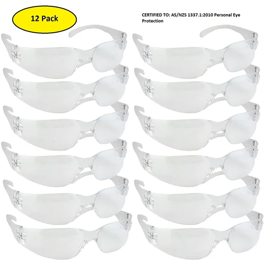 Viper Safety Glasses Clear (Pack 12)