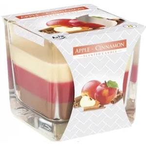 Apple and Cinnamon Fragrance Rainbow Jar Candle