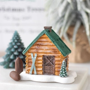 Incense Cone Holder Cabin Ski Chalet Design