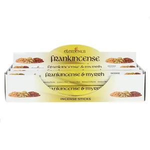 Elements Frankincense and Myrrh Incense Sticks - set of 6 packs