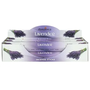 Elements Lavender Incense Sticks - set of 6 packs