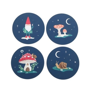 Coaster Set - Gnome Sweet Gnome Design