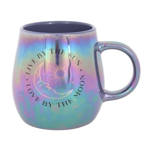 Iridescent Mug, Live by the Sun Love by the Moon