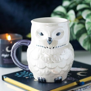 Iridescent Owl Shaped Mug