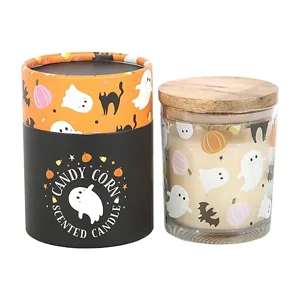 Sweet and Spooky Candy Corn Candle