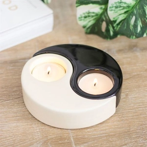 Tealight Candle Holder, Yin Yang design