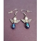 Color shift teardrop angel earrings