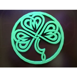 3 Leaf Celtic Shamrock Coaster