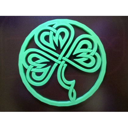 3 Leaf Celtic Shamrock Coaster 3 Leaf Celtic Shamrock Coaster