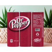 Dr. Pepper - Custom 20oz Skinny Stainless Steel Tumbler by One Trashy Tee