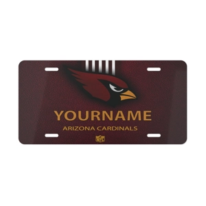 LPNFL01 Arizona Cardinals Personalized Custom Designed Vanity Plate from One Trashy Tee Aluminum