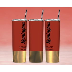 129 Remington Red - Custom 20oz Skinny Stainless Steel Tumbler by One Trashy Tee