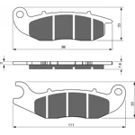 Brake Pads, Front - CRF/PCX [06451-KZZ-902]