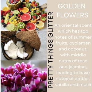 Golden Flower scented wax melt snap bar