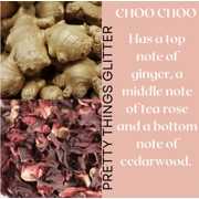 Choo Choo wax melt knitted clamshell