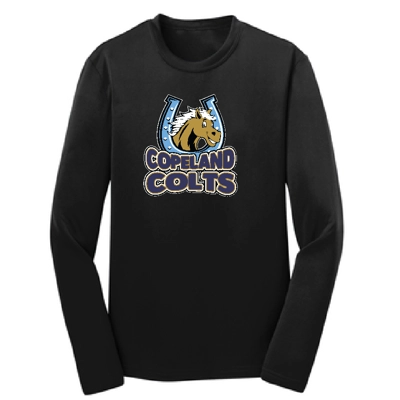 Black Long Sleeve Performance Tee Colt