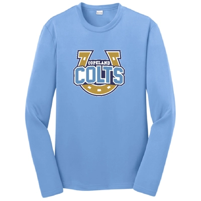 Carolina Blue Long Sleeve Performance Tee Shoe