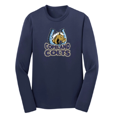 Navy Long Sleeve Performance Tee Colt
