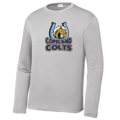 Silver Long Sleeve Performance Tee Colt
