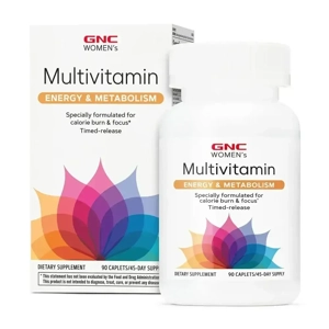GNC Women's Energy & Metabolism Multivitamin - 90 Caplets (45 Servings)