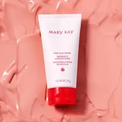 Mary Kay Pink Clay Mask 3 oz jar and texture