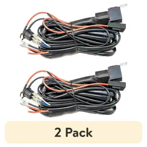 (2 pack) Alpena 8ft Wired Installation Kit, 12V, 15AMP, 180W , Universal for Truck, Cars and SUVs