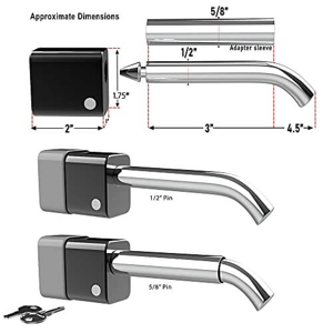 OXGORD Dead Bolt Receiver Lock and Adapter.