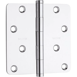 Baldwin 1440260I 0.25 Radius Mortise Hinge, Bright Chrome