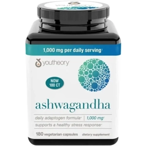 Youtheory Ashwagandha 1000mg KSM-66 – Stress Relief & Well..