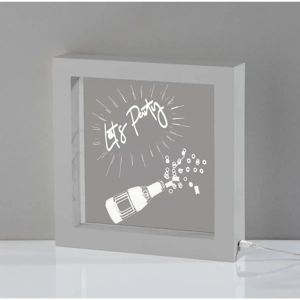 SIMPLEE Adesso Illuminated Party Light Box - Modern LED De..