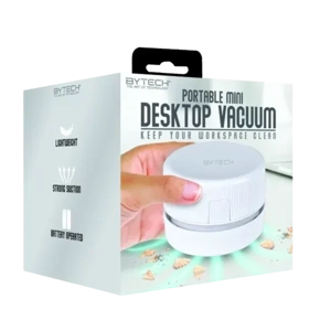 Bytech Portable Battery Powered Desktop Vacuum Cleaner