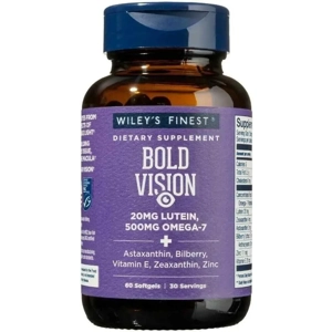 Wiley's Finest Wild Alaskan Fish Oil - Vision Support with Lutein, Omega-7 & Zinc