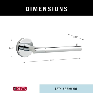 DELTA FAUCET 75950 Trinsic Toilet Paper Holder, 3.31 x 7 x..