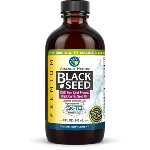 Amazing Herbs Premium Black Seed Oil - Cold Pressed - 8 Fl..