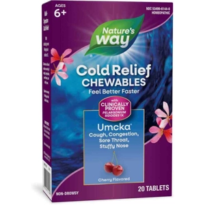 Nature's Way Umcka Cold Relief - Homeopathic, Cherry Chewa..