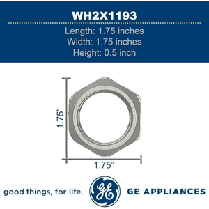 GE WH2X1193 Genuine OEM Hub Nut for GE Top-Load Washing Machines
