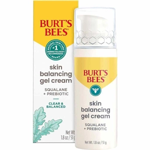 A 1.8 oz jar of Burt's Bees Clear & Balanced Skin Balancing Gel Cream.
