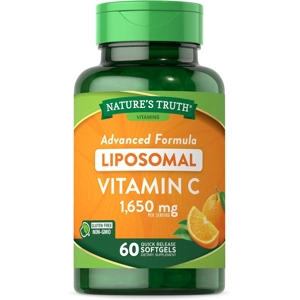 Nature's Truth, Liposomal Vitamin C, Advanced Formula, 1650 mg, 60 Quick Release Soft gels