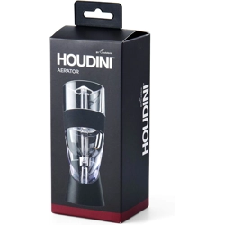 Houdini Red Wine Aerator with Base in Black and Silver