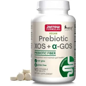 Jarrow Formulas Prebiotic XOS + GOS Prebiotic Fiber, Supplement for Gut Support, 90 Chewables