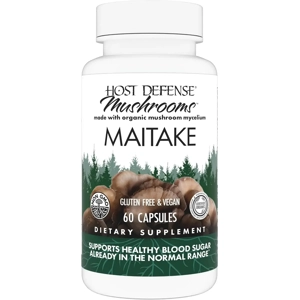 Host Defense Maitake, 60 Gluten Free And Vegan Capsules