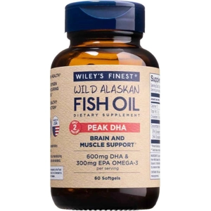 Wiley's Finest Wild Alaskan Fish Oil Peak DHA - 900mg EPA ..