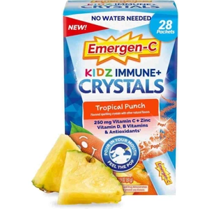 Emergen-C Kidz Immune Plus Crystals, Tropical Punch - 28 S..