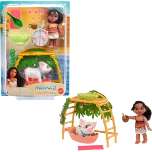 Disney Moana 2 Simea doll and Pua pig bathtime playset packaging.