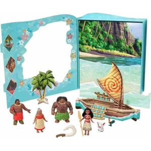 Mattel Disney Princess Moana Story Pack with 6 character figures in box.
