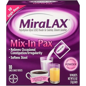 Miralax Mix-In Pax Laxative Single Dose Packets