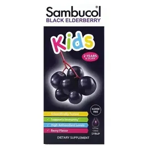 Sambucol, Kids Black Elderberry Syrup, 2 Years & Older, Berry