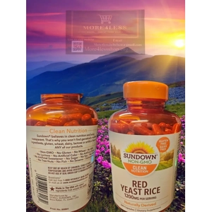 Sundown Naturals Red Yeast Rice 1200 Mg Capsules – 240 Cap..
