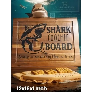 Acacia Wood Cutting Board With Juice Canals On (12x16x0.75..